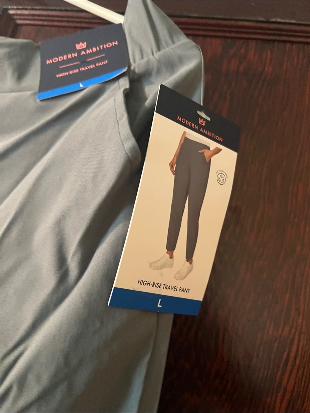 Women's High-Rise Travel Chinos - Light Gray